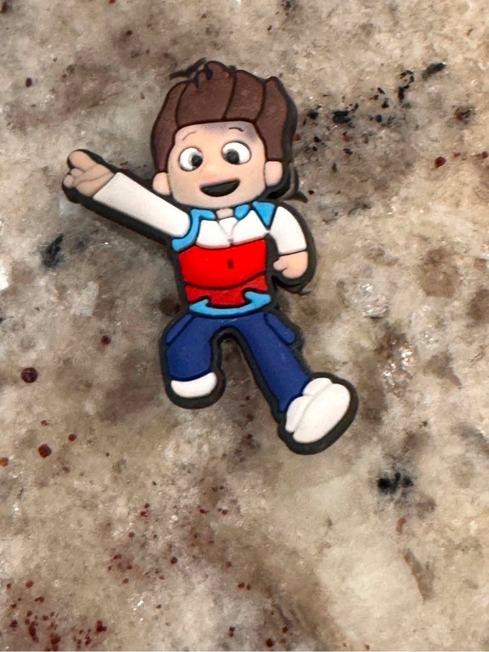 Crocs Paw Patrol Cartoon Boy Shoe Charm Red Blue Brown - OS